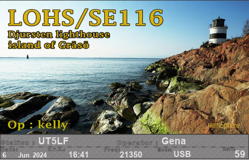 LOHS/SE116 QSL Card